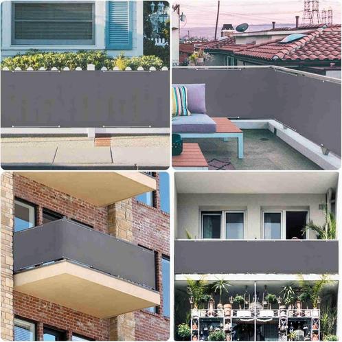 Balkondoek op maat wind privacydoek. Zonwerend balkonscherm, Tuin en Terras, Schaduwdoeken, Nieuw, Verzenden