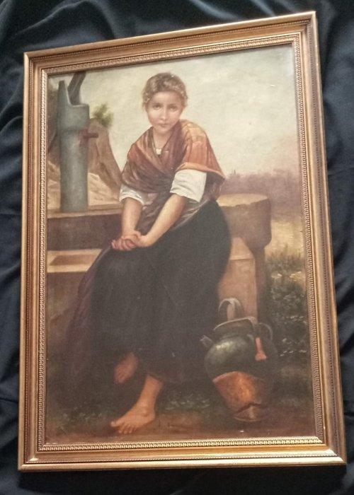 Scuola europea (XX), da William-Adolphe Bouguereau - The, Antiek en Kunst, Kunst | Schilderijen | Klassiek