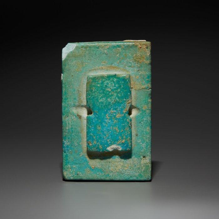 Oude Egypte, Oude rijk Faience De piramide-graftegel van, Verzamelen, Mineralen en Fossielen