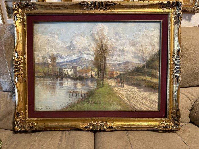 Nicola Fabbricatore ( Napoli 1889 - 1962 ) - Paesaggio, Antiek en Kunst, Kunst | Schilderijen | Klassiek