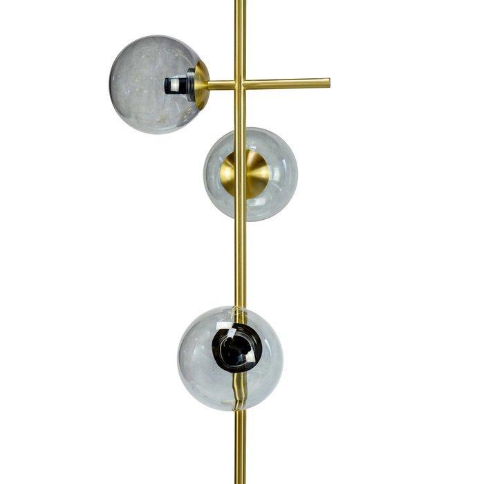 Dyberg Larsen - Staande lamp - Como - Brons/Rook - Glas,, Antiek en Kunst, Antiek | Verlichting