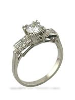 Ring - 18 karaat Witgoud, 18K witgouden ring met 0,50 karaat, Handtassen en Accessoires, Ringen, Nieuw