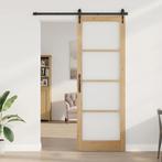vidaXL Binnendeur met Glas ORKDAL Bruin 83 x 232 cm, Doe-het-zelf en Bouw, Deuren en Vliegenramen, Verzenden, Nieuw