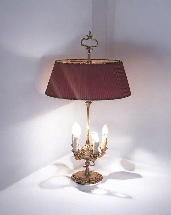 Lamp - Bouillotte Style louis XVI - Messing, Textiel, Antiek en Kunst, Curiosa en Brocante