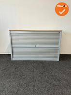 Roldeurkast - Basic - 74x120x47cm - Verticale deuren - Zilve, Werkplek, Ophalen of Verzenden, Gebruikt, Kast