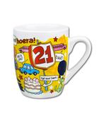 Mok 21 Jaar 12cm, Hobby en Vrije tijd, Verzenden, Nieuw