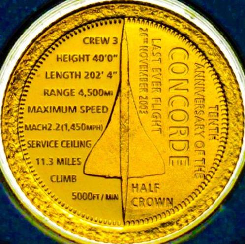 Tristan da Cunha (Soevereine staat Verenigd Koninkrijk). 1/2, Timbres & Monnaies, Monnaies | Europe | Monnaies non-euro