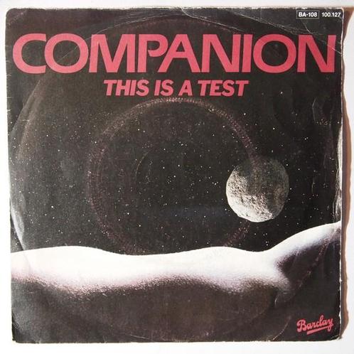 Companion - This is a test - Single, CD & DVD, Vinyles Singles, Single, Pop