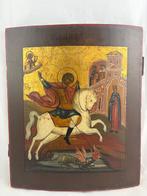 Icône - Saint Georges, le tueur de dragons - Bois