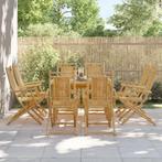 vidaXL Tuinstoelen 8 st inklapbaar 53x66x99 bamboe, Tuin en Terras, Tuinstoelen, Verzenden, Nieuw