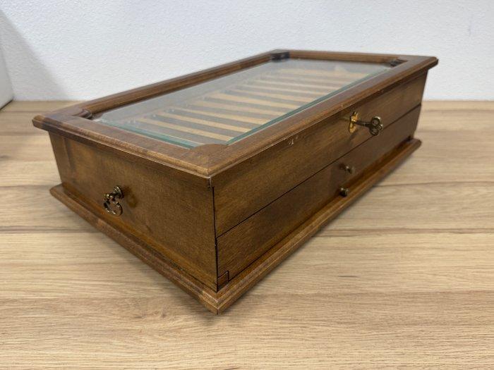 Ladekast - Hout - Vulpen Vitrine Display, Antiek en Kunst, Curiosa en Brocante