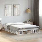 vidaXL Bedframe bewerkt hout wit 140x200 cm, Huis en Inrichting, Slaapkamer | Bedden, Verzenden, Nieuw