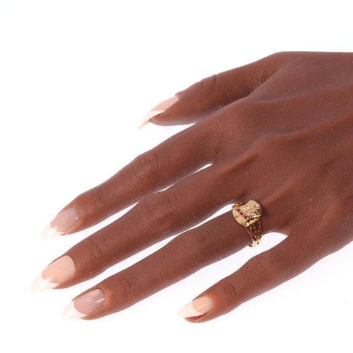 Zonder Minimumprijs - Ring - 18 karaat Geel goud - Diamant -, Handtassen en Accessoires, Ringen