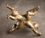 Antiek beeld - sculptuur, Chinese acrobaten - 12 cm - Brons, Antiek en Kunst