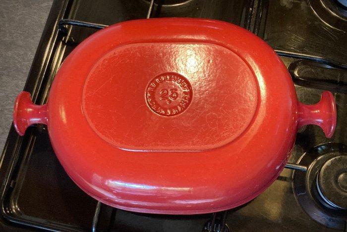 Le Creuset - Enzo Mari - Ovenschaal - n°25 - Emaille, Fonte, Antiek en Kunst, Antiek | Keukengerei