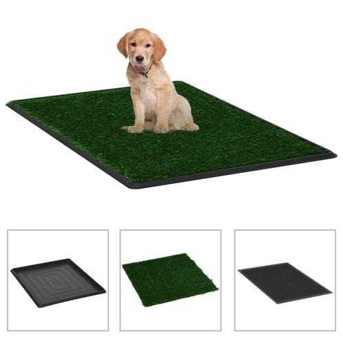 vidaXL Huisdierentoilet met bak en kunstgras 64x51x3 cm, Dieren en Toebehoren, Overige Dieren-accessoires, Nieuw, Verzenden