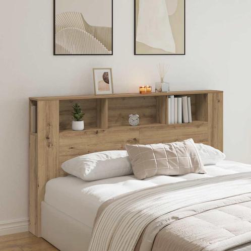 vidaXL Hoofdbordkast 180x18,5x102,5 cm bewerkt hout, Huis en Inrichting, Slaapkamer | Bedden, Nieuw, Verzenden