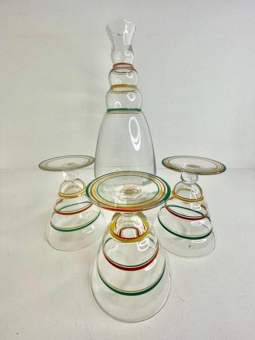 Daum - Service de boisson (4) - Fiesta - Cristal - Daum, Antiek en Kunst, Antiek | Meubels | Tafels