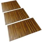 vidaXL Badmat acaciahout 80 x 50 cm 3 stuks, Huis en Inrichting, Verzenden, Nieuw