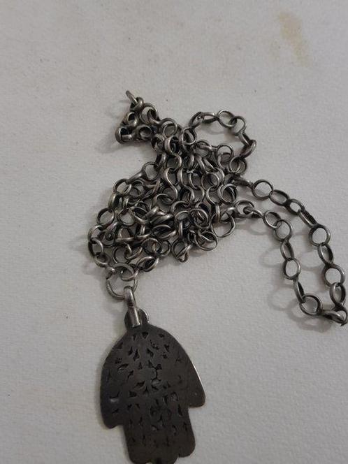 Khamsa ketting - Zilver - Tunesië - Begin 20e eeuw, Antiek en Kunst, Kunst | Niet-Westerse kunst