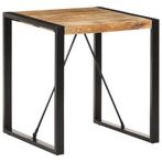 vidaXL Eettafel 70x70x75 cm massief ruw mangohout, Huis en Inrichting, Tafels | Eettafels, Verzenden, Nieuw