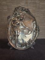 Plaquette Art nouveau - Plaquette - Étain, Antiek en Kunst