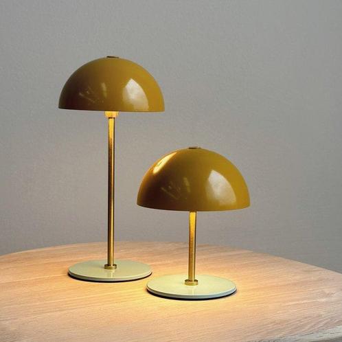 Dyberg Larsen - Tafellamp (2) - Langs LED - Curry/Turquoise, Antiek en Kunst, Antiek | Verlichting