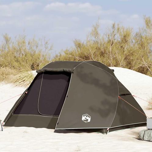 vidaXL Vistent 5-persoons waterdicht bruin, Caravans en Kamperen, Tenten, Nieuw, Verzenden