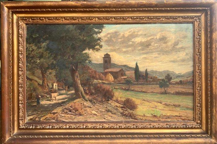 Dante Comelli (1880-1958) - Paesaggio, Antiek en Kunst, Kunst | Schilderijen | Klassiek