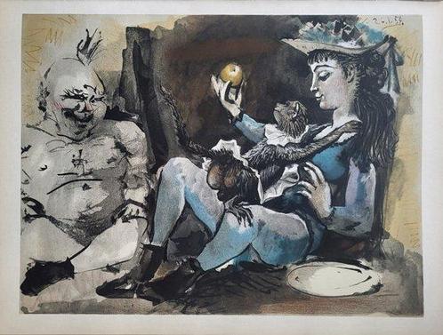 Pablo Picasso (after) - Human Comedy 26.1.1954  mit COA, Antiquités & Art, Antiquités | Autres Antiquités