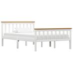 vidaXL Cadre de lit Blanc Bois de pin massif 120 x 200 cm
