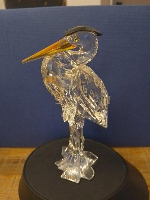 Swarovski - Beeldje - Silver Heron 221627 - Kristal, Antiek en Kunst, Curiosa en Brocante