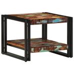 vidaXL Salontafel 50x50x38 cm massief gerecycled hout, Verzenden, Nieuw