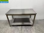 RVS Werktafel met onderschap 140 x 70 x 86 cm Horeca, Ophalen of Verzenden, Nieuw in verpakking