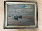 Jules Dubois (1864-1957) - Vissersboten op het strand