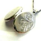 Argent, Médaillon vintage en argent sterling à motif de