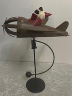 Folk Art Santa Claus w/airplane - Speelgoed - Folk-Art Style, Nieuw