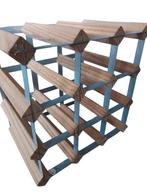 Wijnrek - Design Wijnrek uit Hout en IJzer, Antiek en Kunst