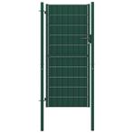 vidaXL Poort 100x164 cm PVC en staal groen, Verzenden, Nieuw