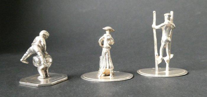 Miniatuur figuur (3) - .835 zilver, Antiek en Kunst, Antiek | Zilver en Goud
