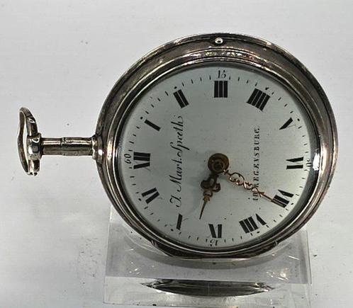 Johann Martin Speth Regensburg - Silberspindeluhr -, Handtassen en Accessoires, Horloges | Heren