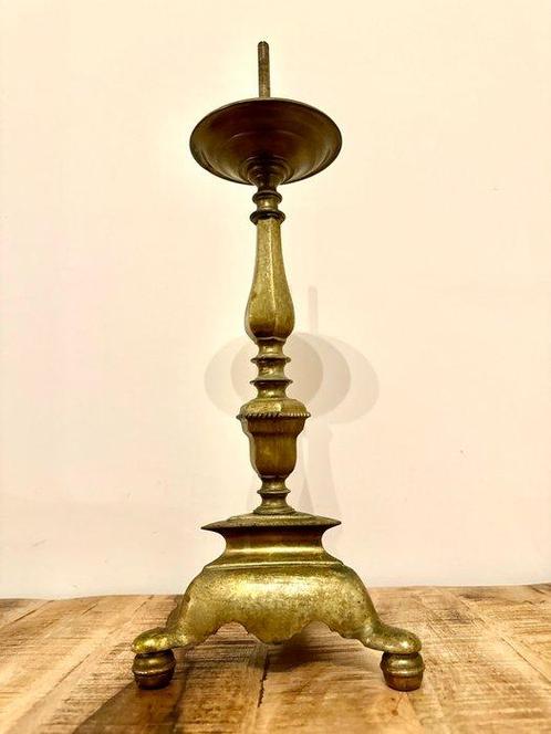 Chandelier - Bronze - Ancien pique- cierge, Antiek en Kunst, Antiek | Overige Antiek