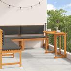 vidaXL Tuinbank set 4 pcs Bruin Massief Acacia Hout, Verzenden, Nieuw