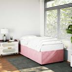 vidaXL Bedframe fluweel roze 100x200 cm, Verzenden