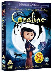 Coraline DVD (2009) Henry Selick cert PG 2 discs beschikbaar voor biedingen