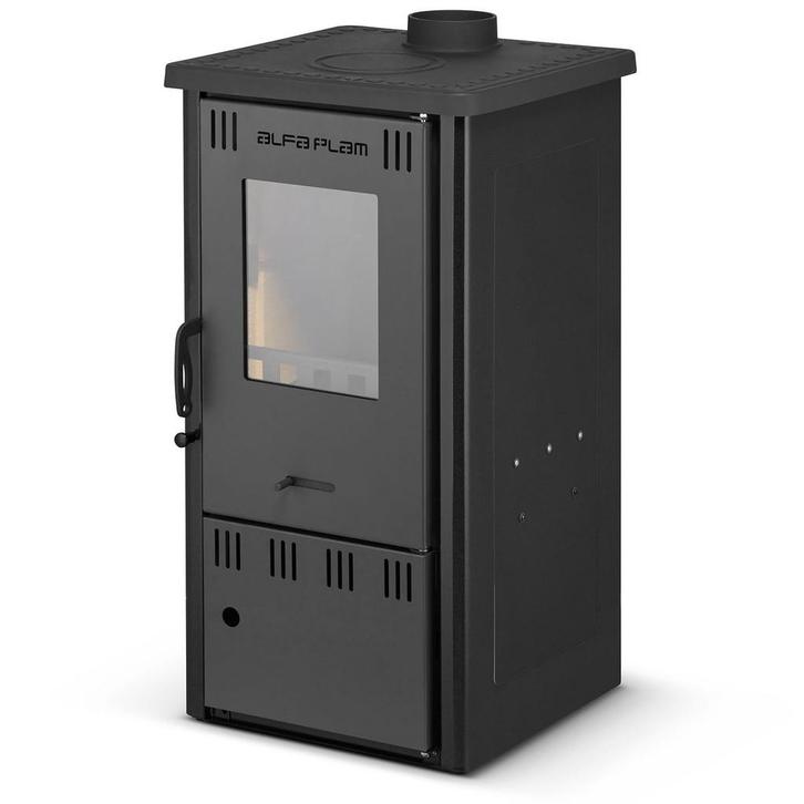 Alfa Plam Houtkachel | Zwart 6.5kW | Premium | OP=OP, Doe-het-zelf en Bouw, Verwarming en Radiatoren, 800 watt of meer, Hoog rendement (Hr)