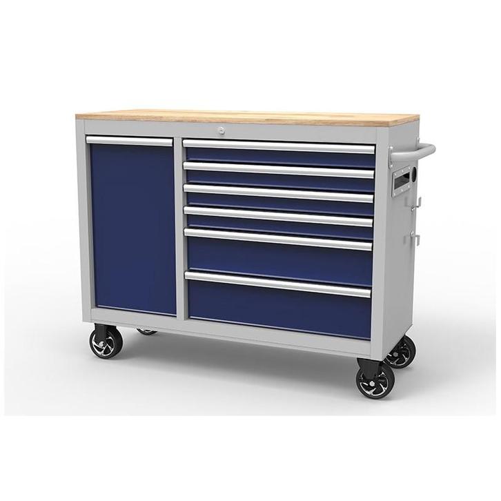 Gereedschapswagen – verrijdbare werkbank met 7 laden en, Doe-het-zelf en Bouw, Gereedschapskisten, Ophalen of Verzenden