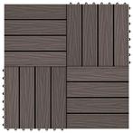 vidaXL Terrastegels diep reliëf 30x30 cm 1 m² HKC, Doe-het-zelf en Bouw, Verzenden, Nieuw
