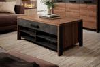 Salontafel Antraciet - Eiken - 107x60x45 - Met lade
