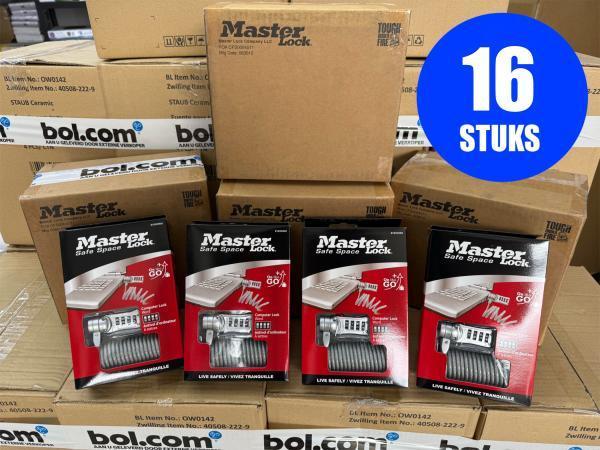 Veiling - 16x MASTERLOCK Sloten Laptop (Partij BOL.com Rests, Zakelijke goederen, Stock en Retail | Partijen goederen